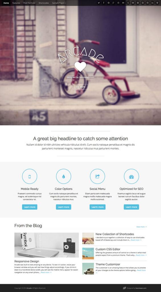 Arcade Premium WordPress Theme 1 arcade-full