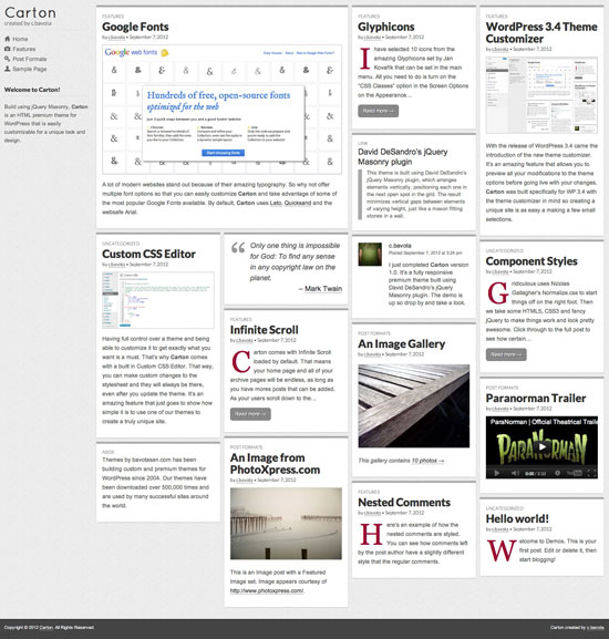 carton-theme carton theme