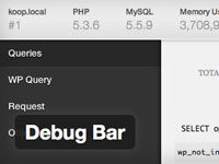 Debug Bar Plugin for WordPress 5 debugbar sml