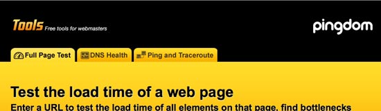 Pingdom Tools