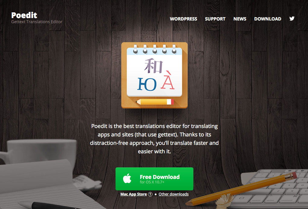 PoEdit translation software