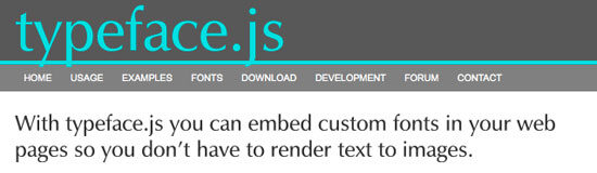 typeface.js