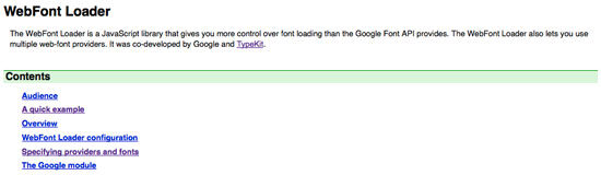 WebFont Loader